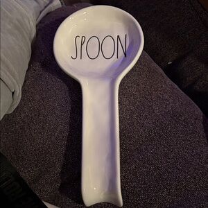 Rae Dunn White Spoon Rest